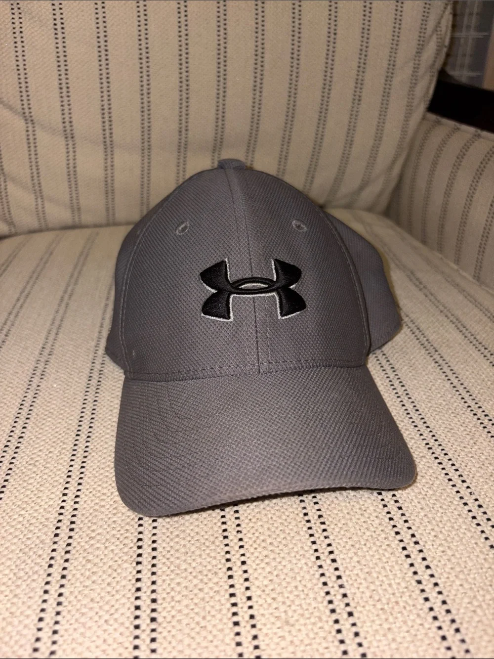 Under Armour Gray Baseball Cap with Black Logo